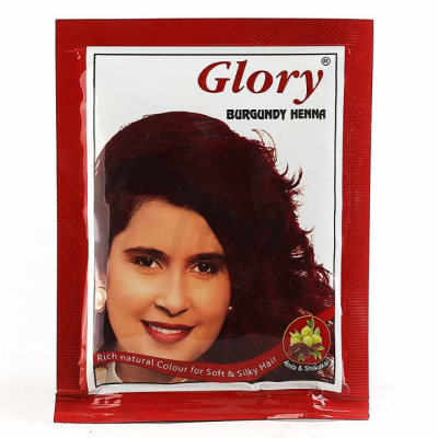 GLORY BURGUNDY HENNA HAIR DYE 10 GM SACHET